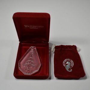 1980 Waterford Christmas Tree Crystal Ornament